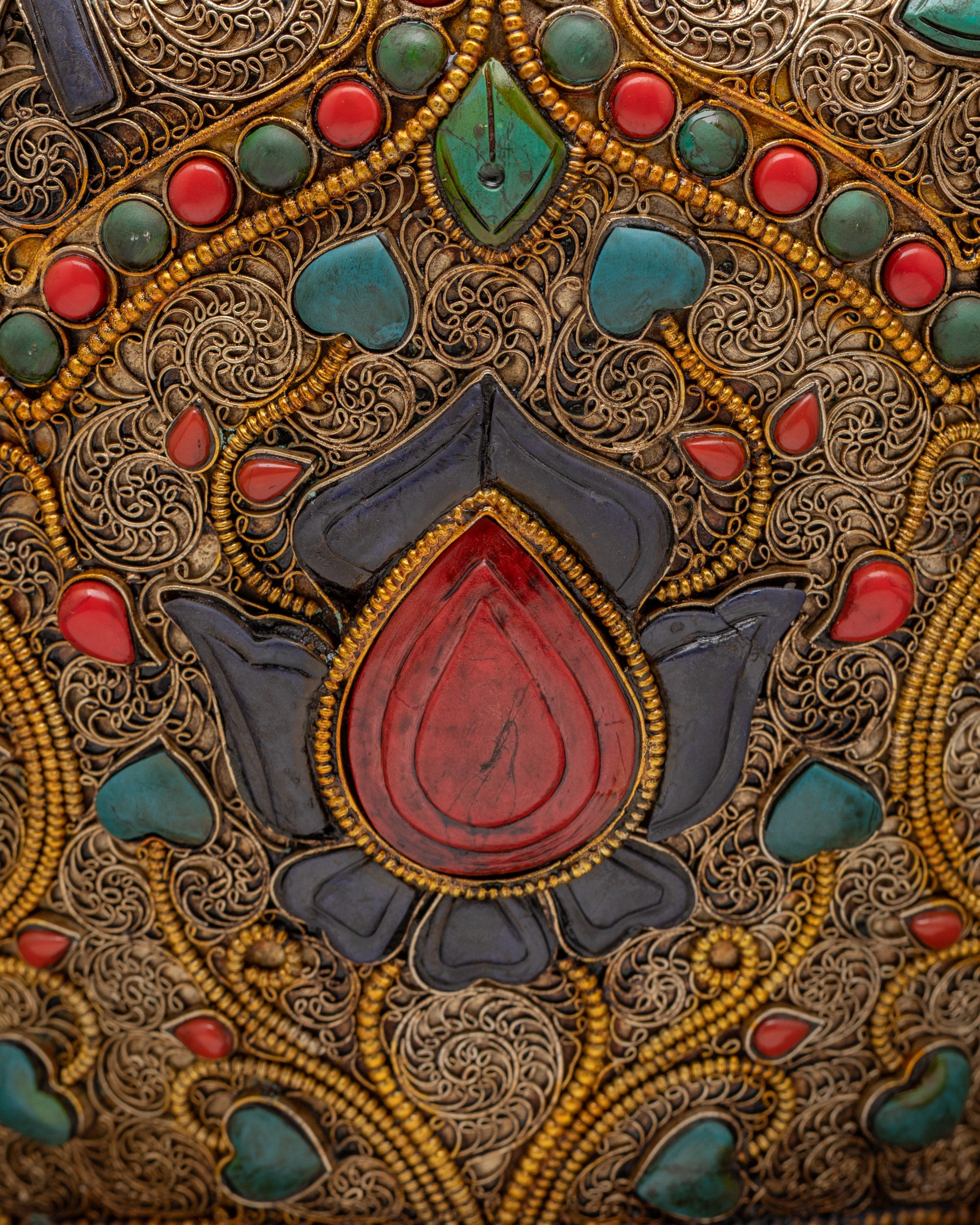 Tibetan Auspicious Rice Pot | Traditional Offering Pot for Spiritual Use