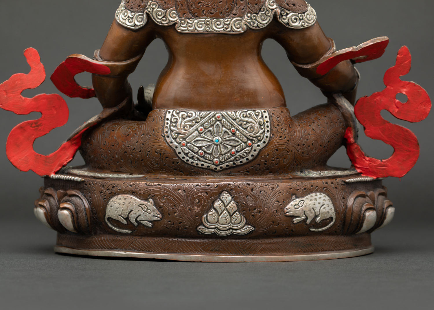 Oxidized Jambhala Statue | Traditional Lost Wax Buddhist Art