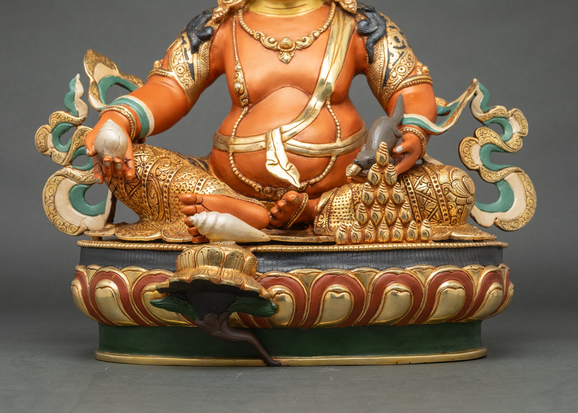 Dzambhala Statue for Wealth & Prosperity | Handmade Tibetan Art