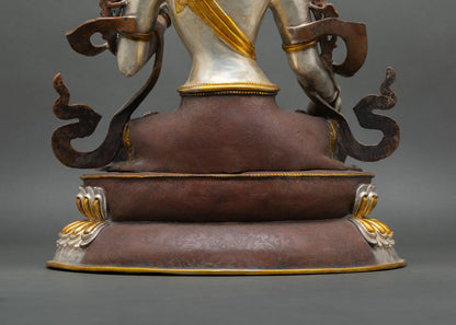 Handcrafted White Tara Statue – Goddess of Longevity & Peace