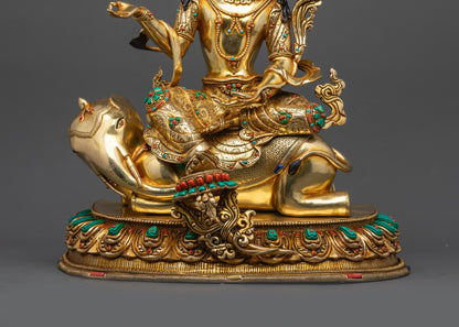 Spiritual Samantabhadra Statue | Exquisite Handmade Himalayan Artwork