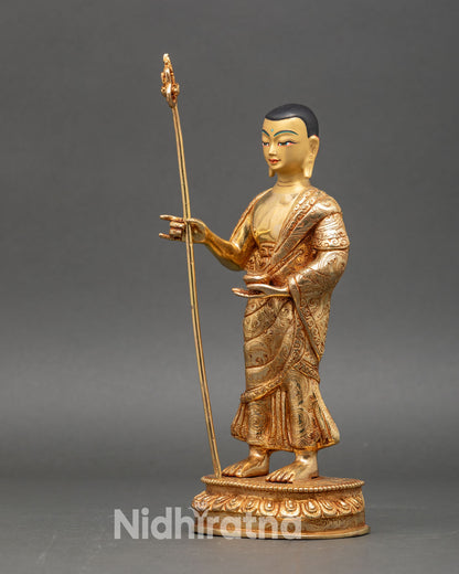 Buddha Two Disciples | Nepalese Handmade Sacred Sculpture
