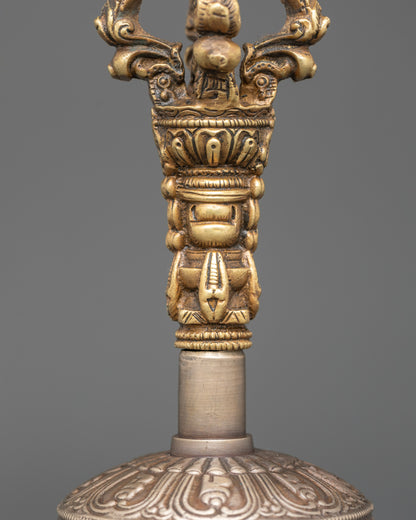 Bronze Vajra and Bell | Authentic Ritual Tools for Buddhist Practice