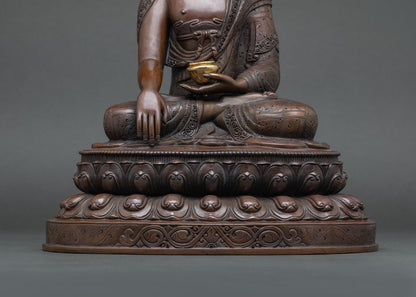 Buddha Statue | Oxidized Copper Meditation Sculpture