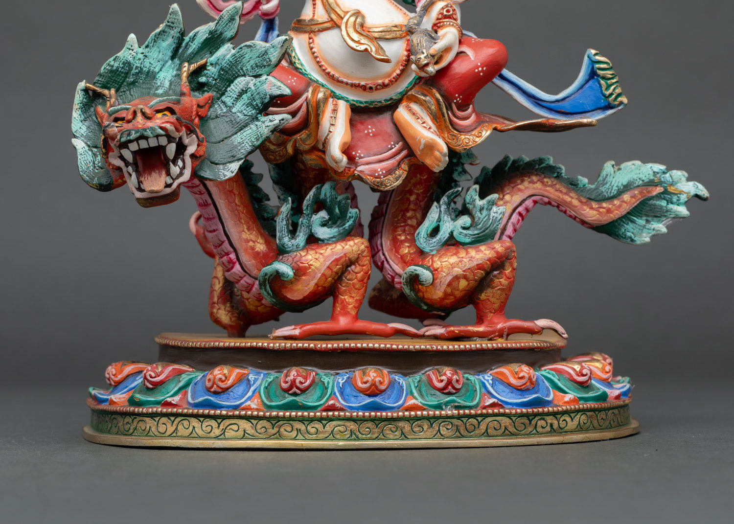 White Dzambhala Statue | Nepalese Lost Wax Casting Art