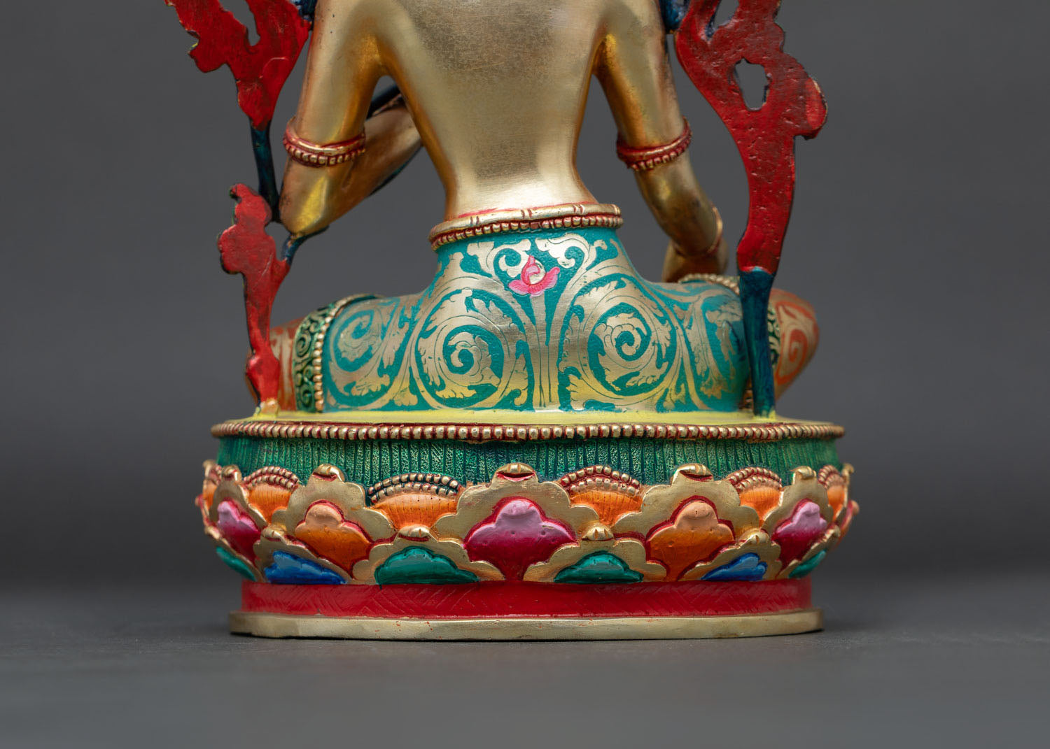 Multi-Colored Green Tara Statue | Goddess of Swift Compassion