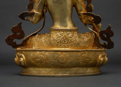 Beautiful Green Tara Statue | Inspire Devotion and Inner Peace