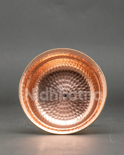 Tibetan Copper Butter Lamps for Puja Ceremonies