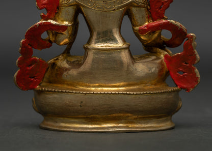 Small Green Tara Statue | Handmade Buddhist Meditation Art