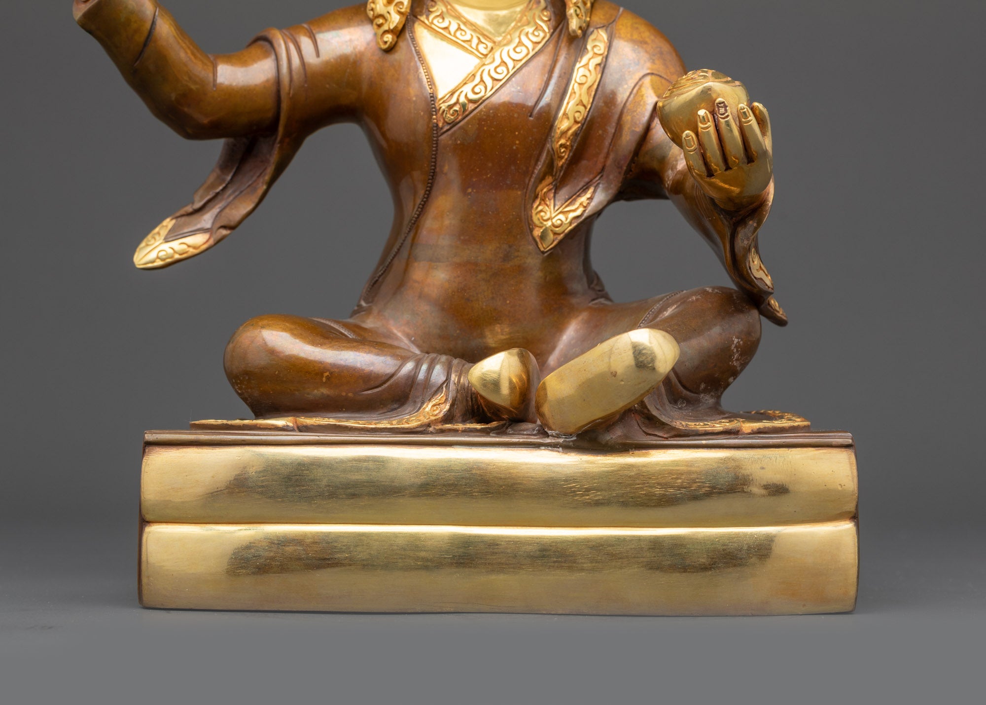 Handmade Deva Guru Rinpoche Statue | Buddhist Guru Yab-Yum Figurine