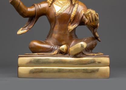 Handmade Deva Guru Rinpoche Statue | Buddhist Guru Yab-Yum Figurine