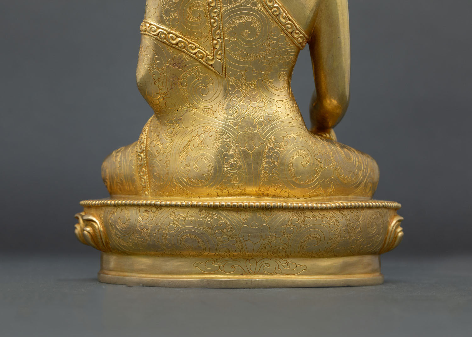 Shakyamuni Buddha Statue | 24K Gold Fire-Gilded Copper Art