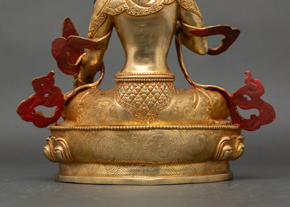 Ksitigarbha Statue - Himalayan Buddhist Deity for Spiritual Guidance