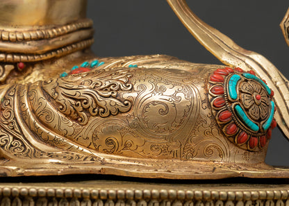 Large-Sized Green Tara Statue | Traditional Lost Wax Buddhist Art
