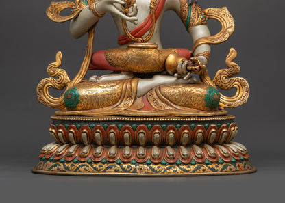 Vajrasattva with Consort Statue for Karma Purification | Himalayan Art