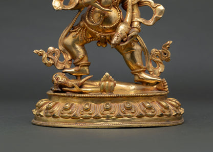 Black Dzambhala Statue | Buddhist Wealth Deity