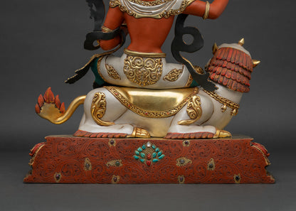 Simhanada Manjushri Statue for Wisdom & Clarity – Handcrafted in Nepal