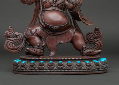 Vajrapani Statue | Fine Oxidized Copper Spiritual Artwork