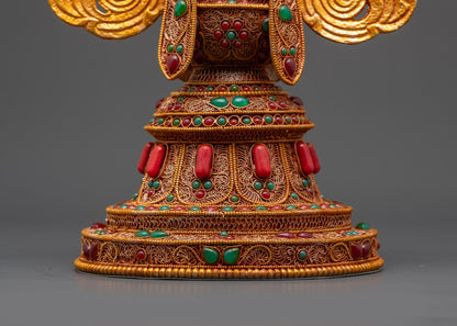 Handmade Tibetan Ashtamangala | Buddhist Symbols for Altars & Rituals