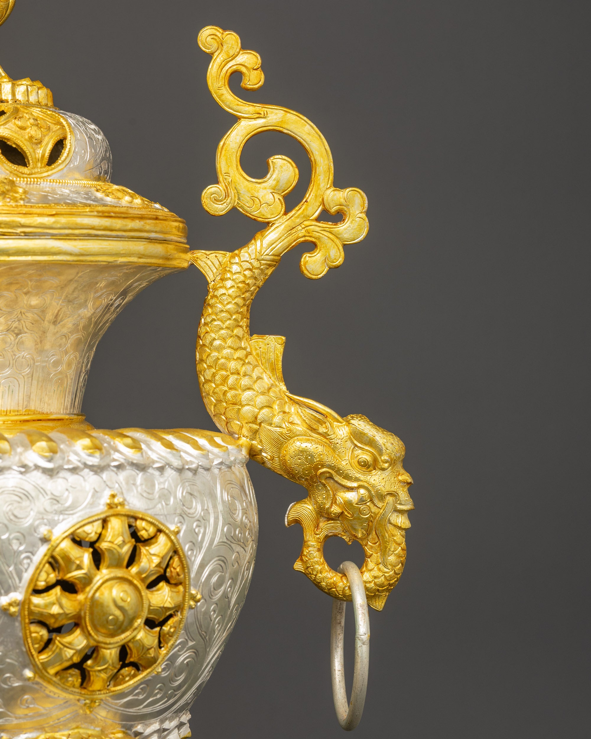 Tibetan Sangbour – Copper Incense Burner for Buddhist Rituals