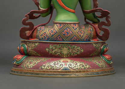Green Tara Statue – Embodiment of Compassion & Fearlessness