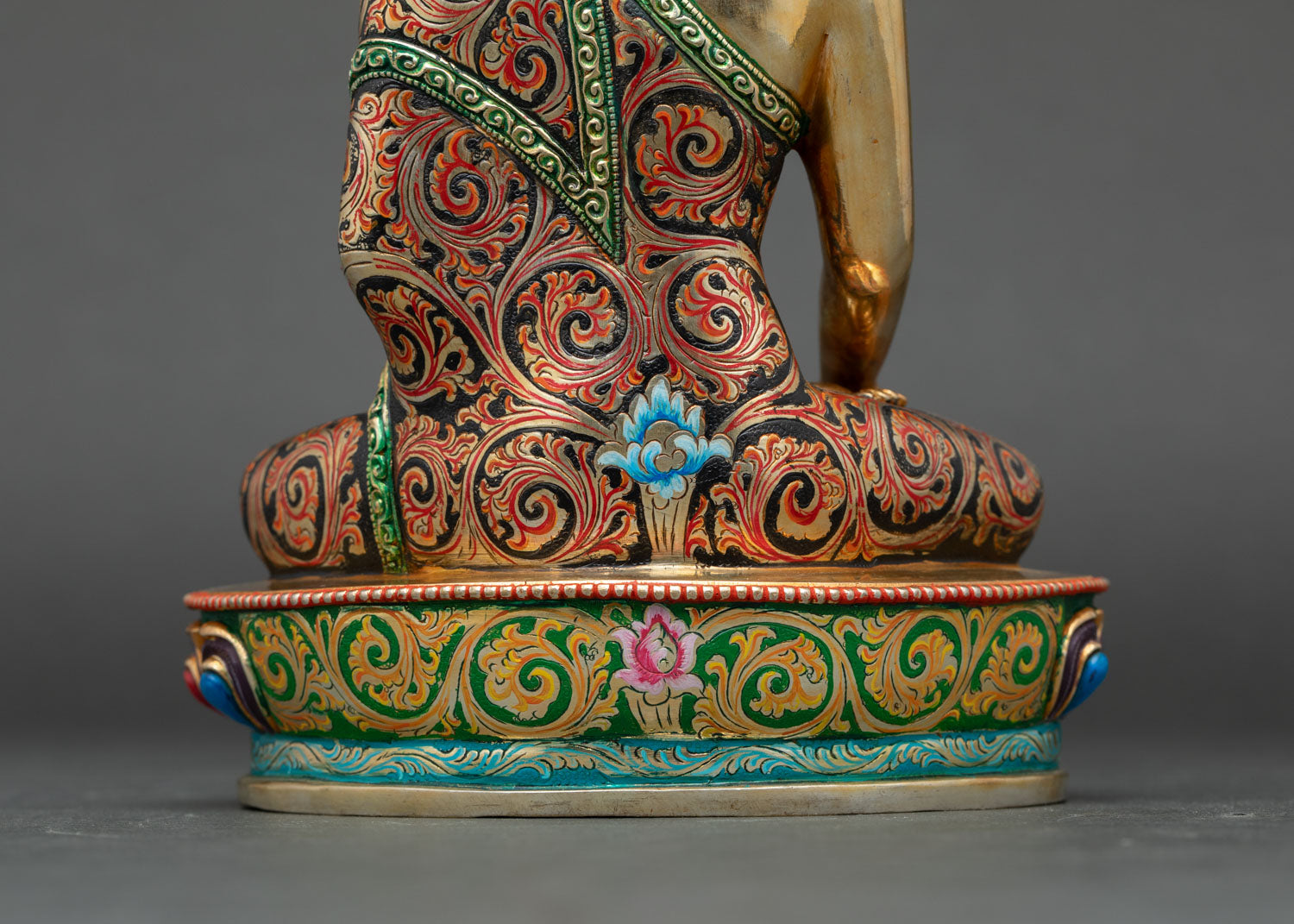 Hand-Colored Buddha Statue | The Teacher of Dharma