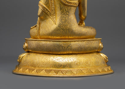 Exquisite Meditating Shakyamuni Buddha Statue | Handicrafted in Nepal