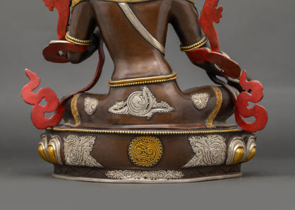 Green Tara Buddha Statue | Handcrafted Nepalese Copper Figurine for Meditation