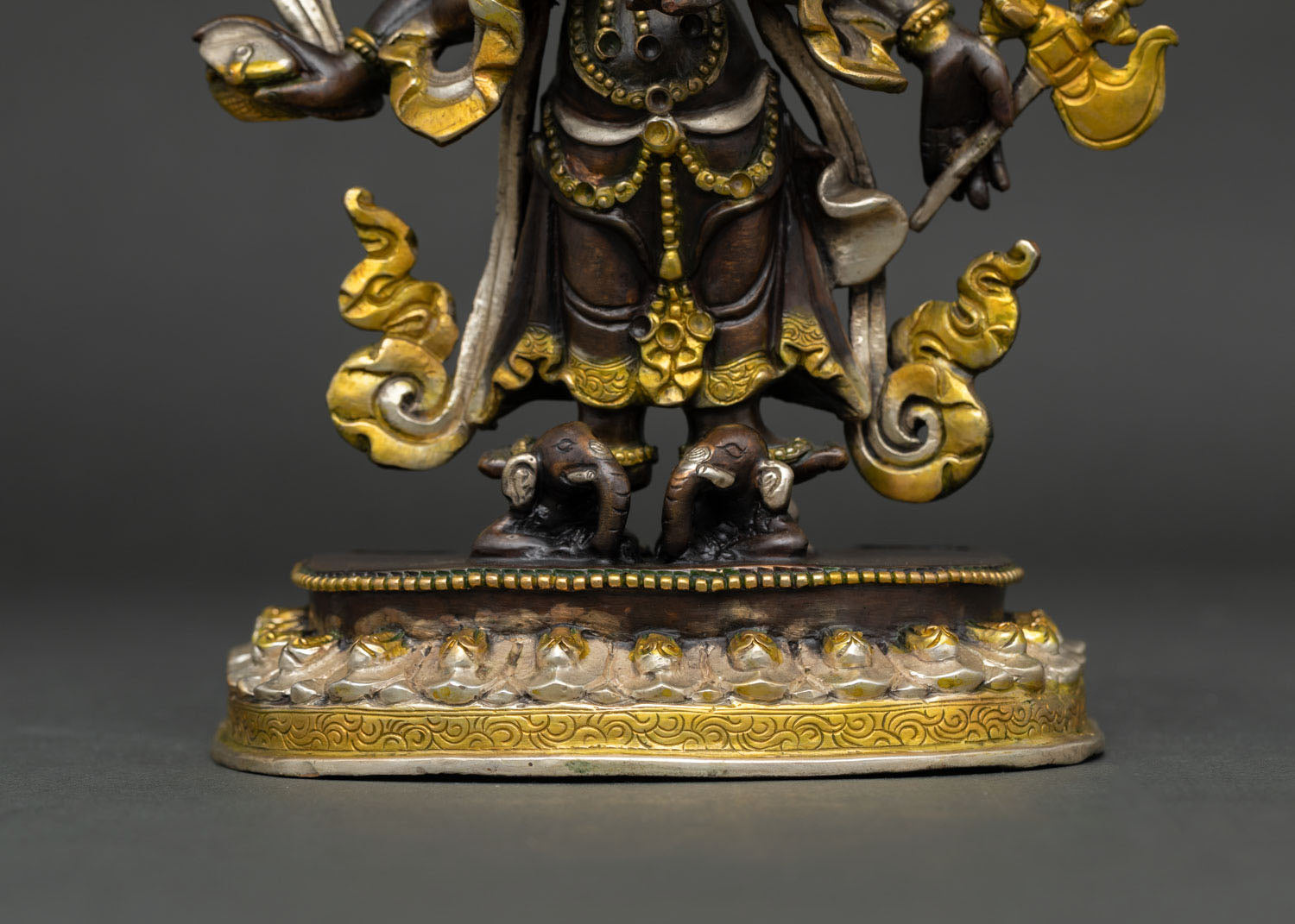 White Mahakala Statue