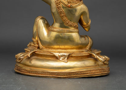 Virupa Copper Statue | Mahasiddha Figurine for Altar & Meditation