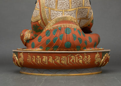 Hand-painted Tsokye Dorje Statue | Spiritual Vajra Guru Figurine