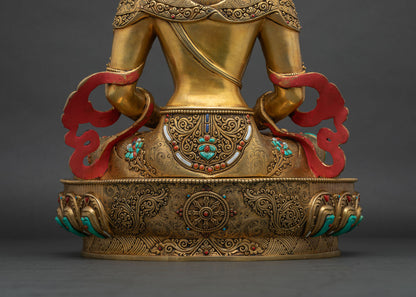 Long-Life Buddha Amitayus Statue | Handicrafted Buddhist Artwork