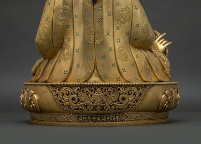 Tibetan Padmasambhava Statue for Meditation & Prayer | Nepalese Craft