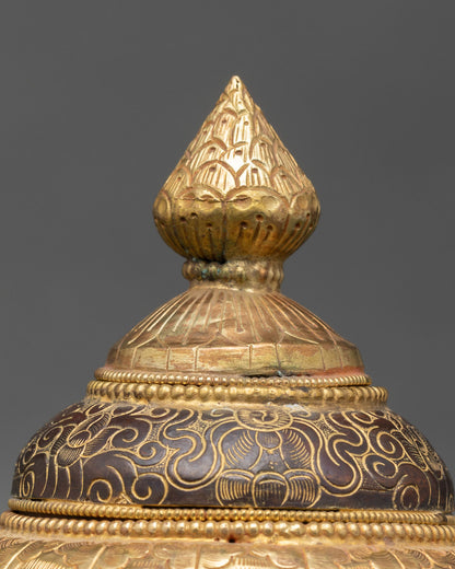 Neshi Rice Pot | Handcrafted Tibetan Buddhist Vessel