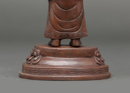 Standing Shakyamuni Buddha Statue | Meditative Nepalese Buddhist Icon