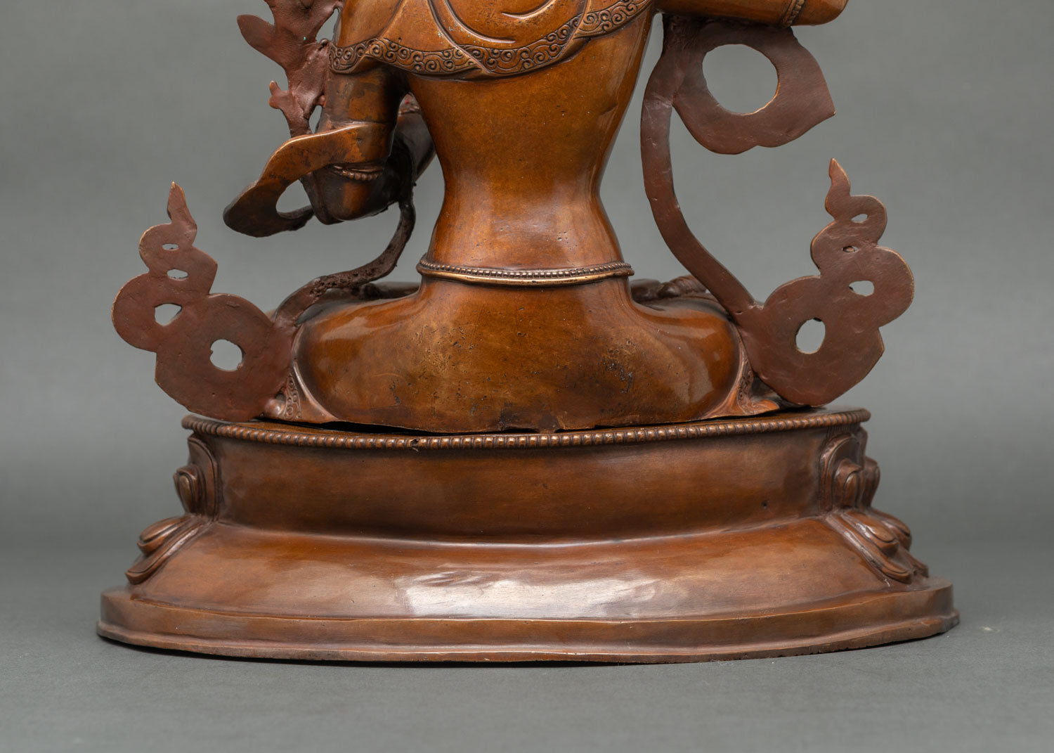 Oxidized Manjushri – Handcrafted Copper Sculpture from Nepal