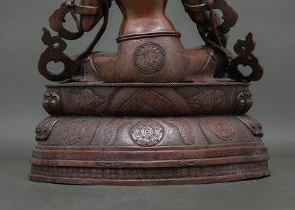 Elegant Green Tara Statue – Handcrafted Tibetan Home Decor