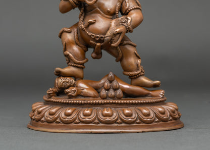 Black Dzambhala Prosperity Statue – Traditional Buddhist Art