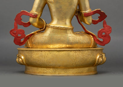 Premium Vajrasattva Statue | Traditional Himalayan Buddhist Artwork