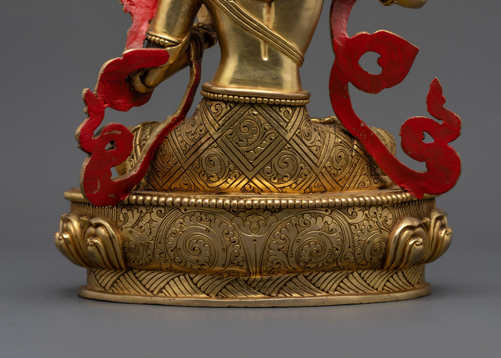 Tibetan Bodhisattva Manjushree Statue | Vajrayana God of Wisdom Idol