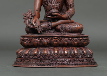 Handcrafted Medicine Buddha Statue for Spiritual Healing