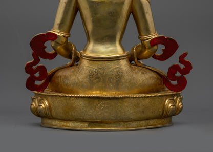 Shop Amitayus Sculpture | 24K Gold-Gilded Tibetan Longevity Deity Idol