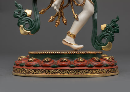 Tibetan Standing Machig Labdron Statue | Enlightened Feminine Energy