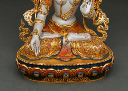 White Tara Statue for Sale | Tibetan Deity of Healing and Longevity