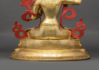 Manjushri Sculpture | Himalayan Buddhist Artwork for Meditation