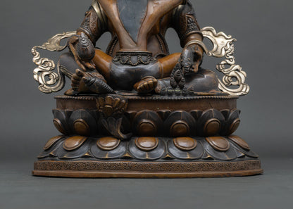 Green Dzambhala Statue – Wealth Attracting Buddhist Decor