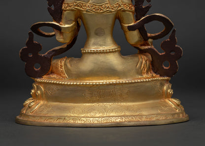 Green Tara Statue | Sacred Female Buddha Sculpture from Nepal