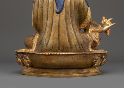 Guru Padmasambhava Statue | Handcrafted Tibetan Master Sculpture
