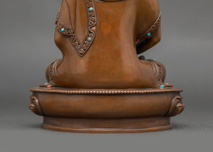 Amitabha Buddha Statue | Handmade Copper Idol for Sacred Spaces