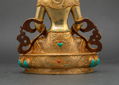 Handmade Amitayus Buddha Statue | Tibetan Long Life Deity